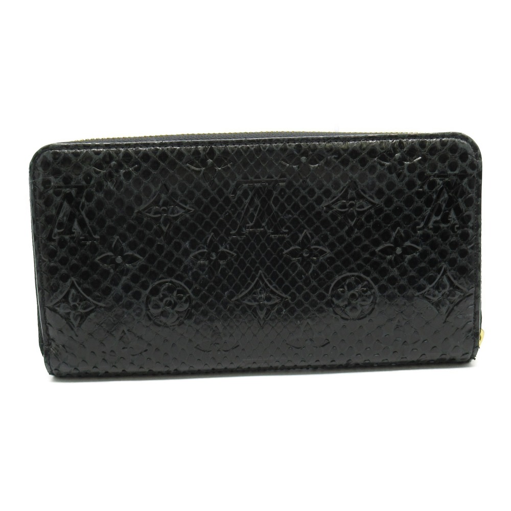 Louis Vuitton Wallet Python Long Leather Zippy Bl… - image 2